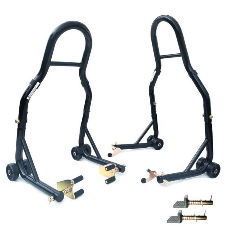 Motociklų dviračių stovai Ratų atraminis rėmas Stovas Svyravimo rankena Kėlimo trikojis Kabliukai Kablys Šakė L stiliaus