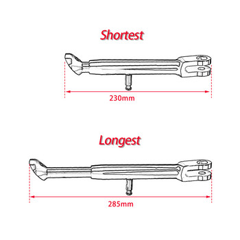 Регулируема опора за крака от странична стойка за Yamaha FZ MT 07 FZ07 MT07 FZ-07 MT-07 2013 2014 2015 2016 2017 2018 2019 2020