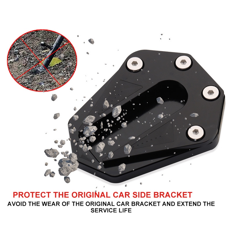 Sobib mudelile Benelli TRK502 TRK 502 2017-2018 TRK502X 2020 Mootorratta jalakargu pikenduspadja plaadi külgtoe suurendaja alumiinium