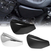 Motorkerékpár világító fekete bal oldalsó akkumulátor burkolat fedele Harley Sportster Iron XL 883 1200 2014-2021 vagy 2004-2013