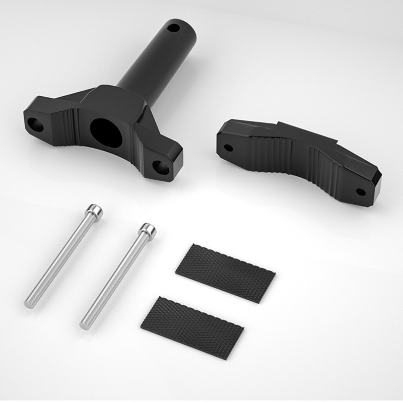 NAUJAS 2 Vnt. universalus tvirtinimo kronšteinas motociklo buferiui modifikuotas priekinių žibintų stovas prožektorių pratęsimo stulpo rėmo prailginimo laikiklis