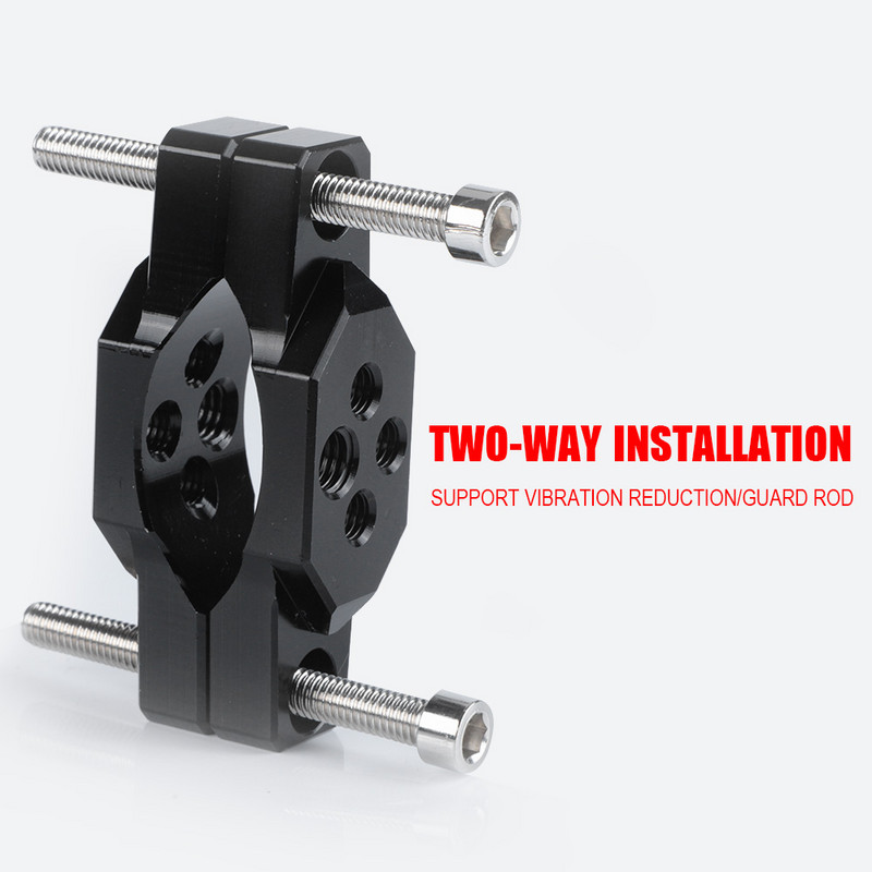 Suport far pentru motocicletă Lumină Spoturi Suporturi Stent 17 MM 54 MM Suport pentru motocicletă Colier pentru bara de protecție Clip auxiliar pentru reflectoare