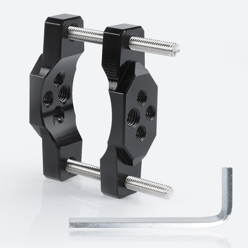 Suport far pentru motocicletă Lumină Spoturi Suporturi Stent 17 MM 54 MM Suport pentru motocicletă Colier pentru bara de protecție Clip auxiliar pentru reflectoare