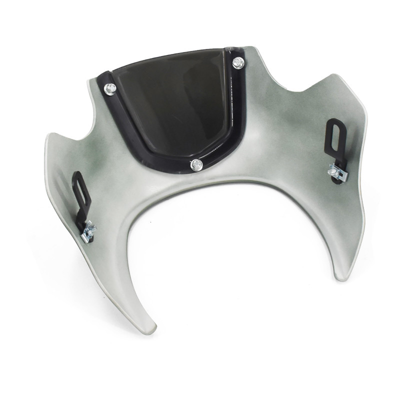 Testreszabva a VOGE 300AC GPX MAD300 motorkerékpárhoz, kerek ABS műanyag szélvédőre, fényszóró védőburkolata