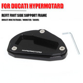 Alumínium motorkerékpár DUCATI Hypermotard 796 950 821 939 hosszabbító támasztékhoz Nagyító hosszabbító pad oldalsó állvány láb Supersport