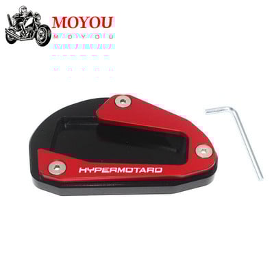 Alumínium motorkerékpár DUCATI Hypermotard 796 950 821 939 hosszabbító támasztékhoz Nagyító hosszabbító pad oldalsó állvány láb Supersport