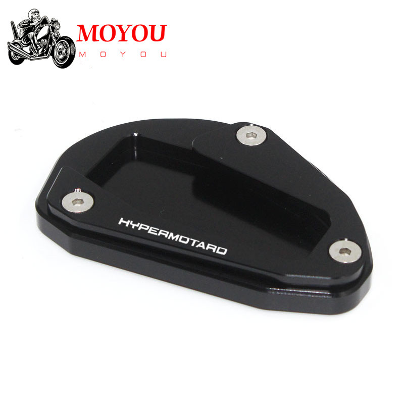 Alumínium motorkerékpár DUCATI Hypermotard 796 950 821 939 hosszabbító támasztékhoz Nagyító hosszabbító pad oldalsó állvány láb Supersport