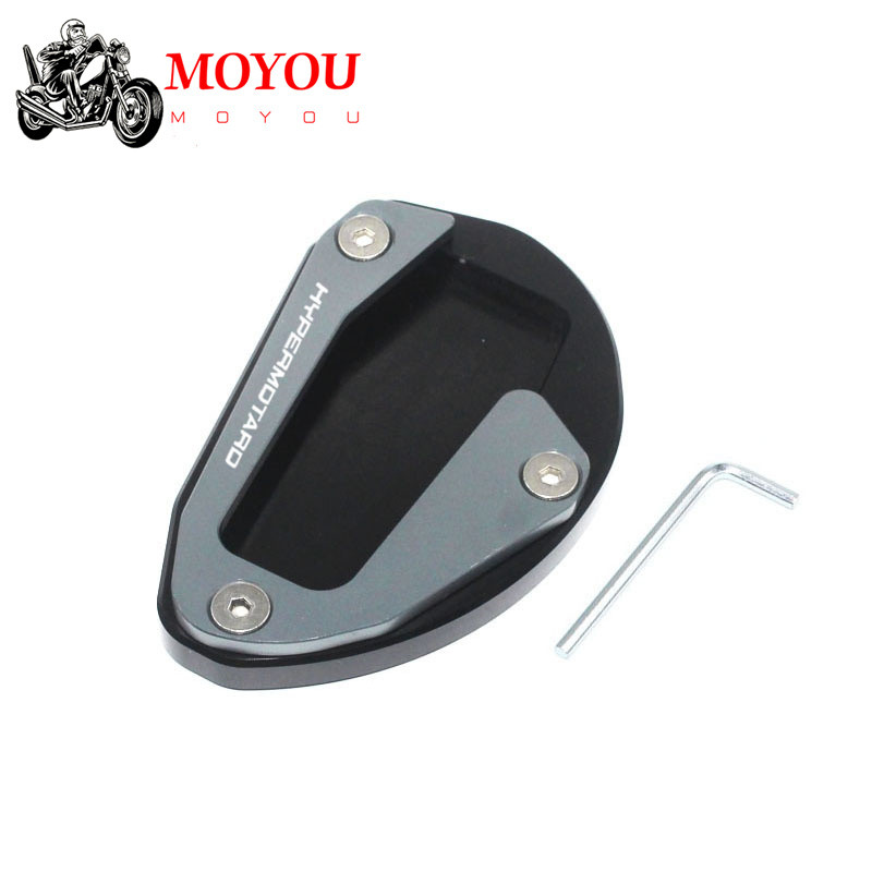 Alumínium motorkerékpár DUCATI Hypermotard 796 950 821 939 hosszabbító támasztékhoz Nagyító hosszabbító pad oldalsó állvány láb Supersport