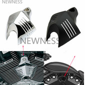Aluminijski V-štit za motocikle Kundak Cowbell Horn Cover za Harley Dyna Glide Street FXDB Fat Bob Twin Cam 88 96 Electra EVO D25