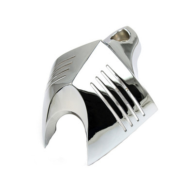 Aluminijski V-štit za motocikle Kundak Cowbell Horn Cover za Harley Dyna Glide Street FXDB Fat Bob Twin Cam 88 96 Electra EVO D25