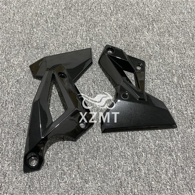 Fényes fekete oldalkeret hűtővédő burkolat KAWASAKI Z400 Z 400 2017-2020