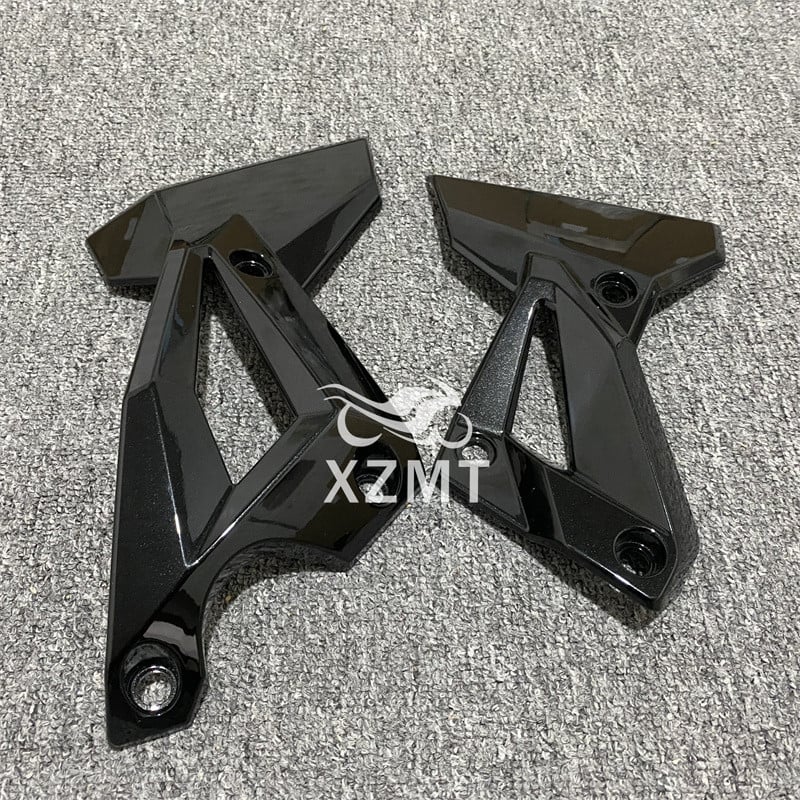 Fényes fekete oldalkeret hűtővédő burkolat KAWASAKI Z400 Z 400 2017-2020