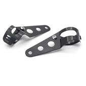 1 pár držiakov svetlometov pre motocykle, nastaviteľné uhlové svorky, náhradné diely pre vidlicové trubice 35 mm - 43 mm