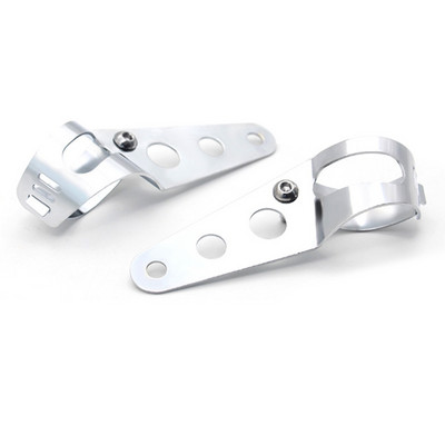 1 pár držiakov svetlometov pre motocykle, nastaviteľné uhlové svorky, náhradné diely pre vidlicové trubice 35 mm - 43 mm