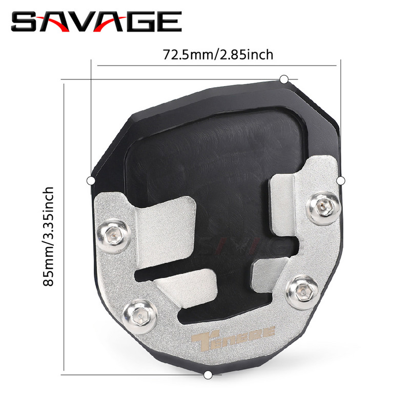 Motocyklové príslušenstvo pre YAMAHA Tenere 700 RALLY World Raid XTZ700 T7 Stojan, bočný stojan, zväčšovacia predlžovacia doska