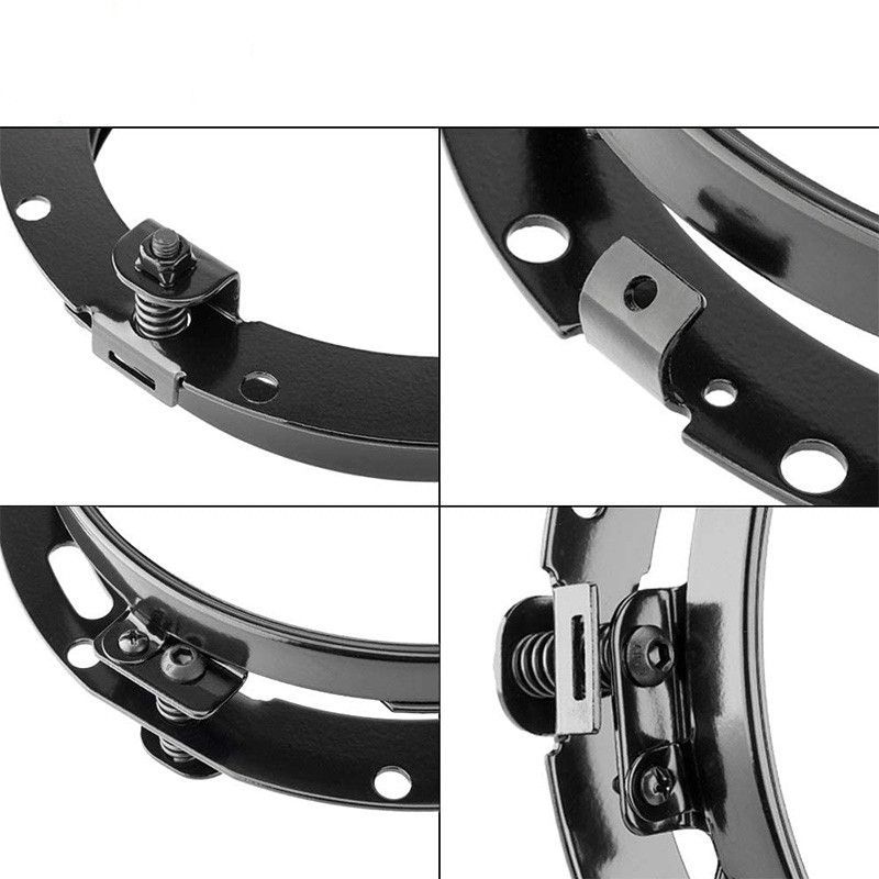 1 db/2 DB rögzítőkeret 7 hüvelykes LED-es fényszórógyűrűhöz 7 hüvelykes fényszóróra szerelhető lámpatartóhoz Jeep Wrangler JK TJ motorkerékpárokhoz