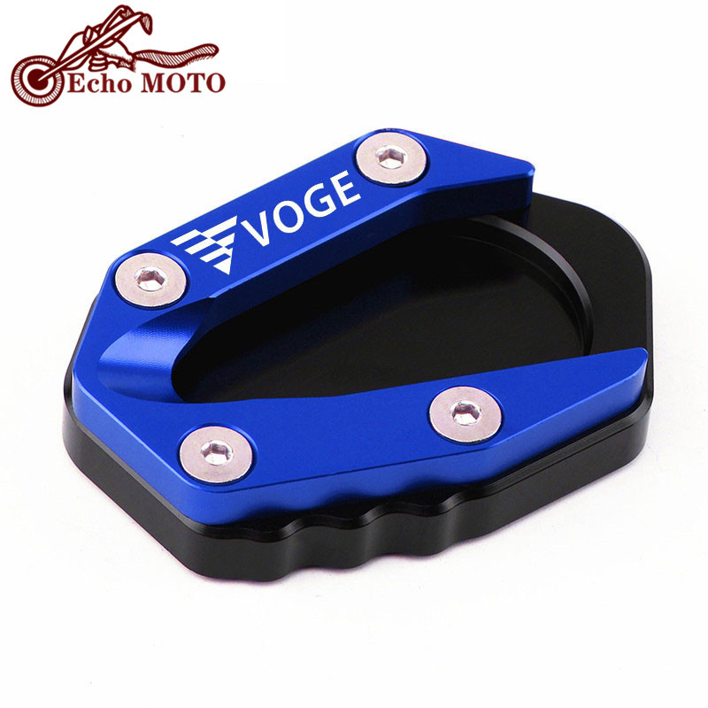 Nový vysoko kvalitný CNC stojan pre Loncin VOGE 500R 650DS 500DS 300R 300RR 300AC motocykel, bočný stojan, zväčšovacia podložka.
