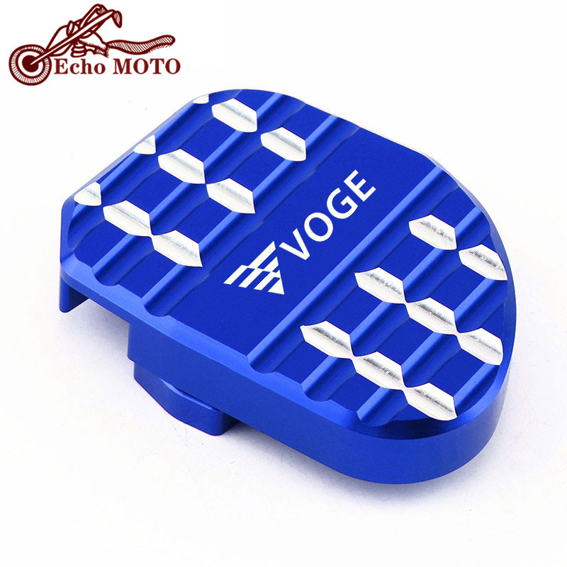 Nový vysoko kvalitný CNC stojan pre Loncin VOGE 500R 650DS 500DS 300R 300RR 300AC motocykel, bočný stojan, zväčšovacia podložka.