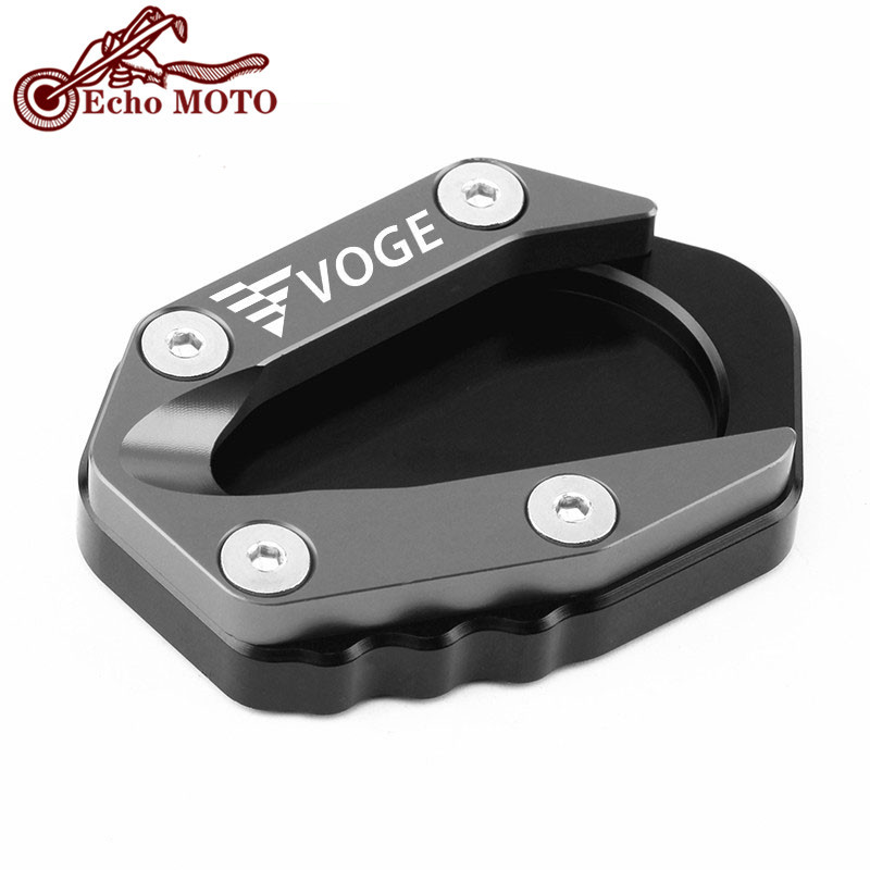 Nový vysoko kvalitný CNC stojan pre Loncin VOGE 500R 650DS 500DS 300R 300RR 300AC motocykel, bočný stojan, zväčšovacia podložka.