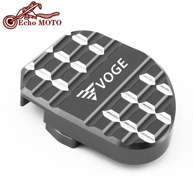 Nový vysoko kvalitný CNC stojan pre Loncin VOGE 500R 650DS 500DS 300R 300RR 300AC motocykel, bočný stojan, zväčšovacia podložka.