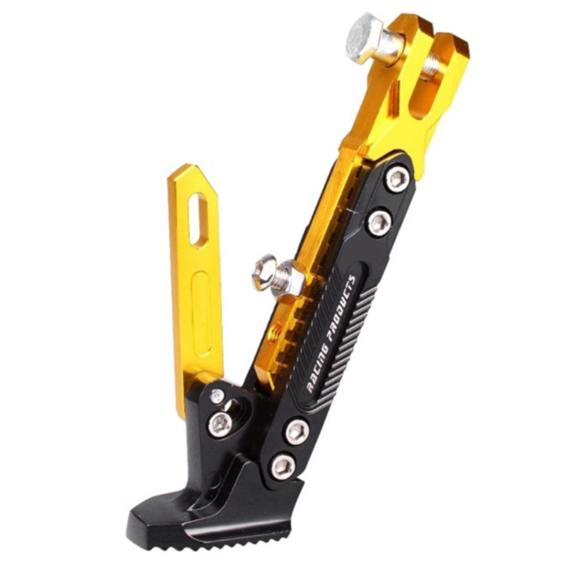 Nastaviteľná kovová CNC konzola na nohy motocykla, bočný stojan, odolný proti korózii, parkovací stojan na skúter