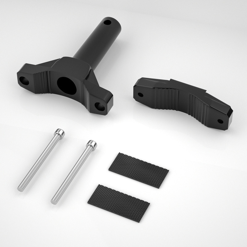 1 db univerzális tartókonzol motorkerékpár lökhárítóhoz, módosított fényszóróállvány spotlámpa hosszabbító oszlopkeret támasztó hosszabbító konzol