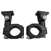 Spotlámpa-tartók Motorkerékpár-fényszórókonzol 19–26 mm-es lökhárító-rögzítés beállítása Univerzális Motos-kiegészítő lámpatartó tartó