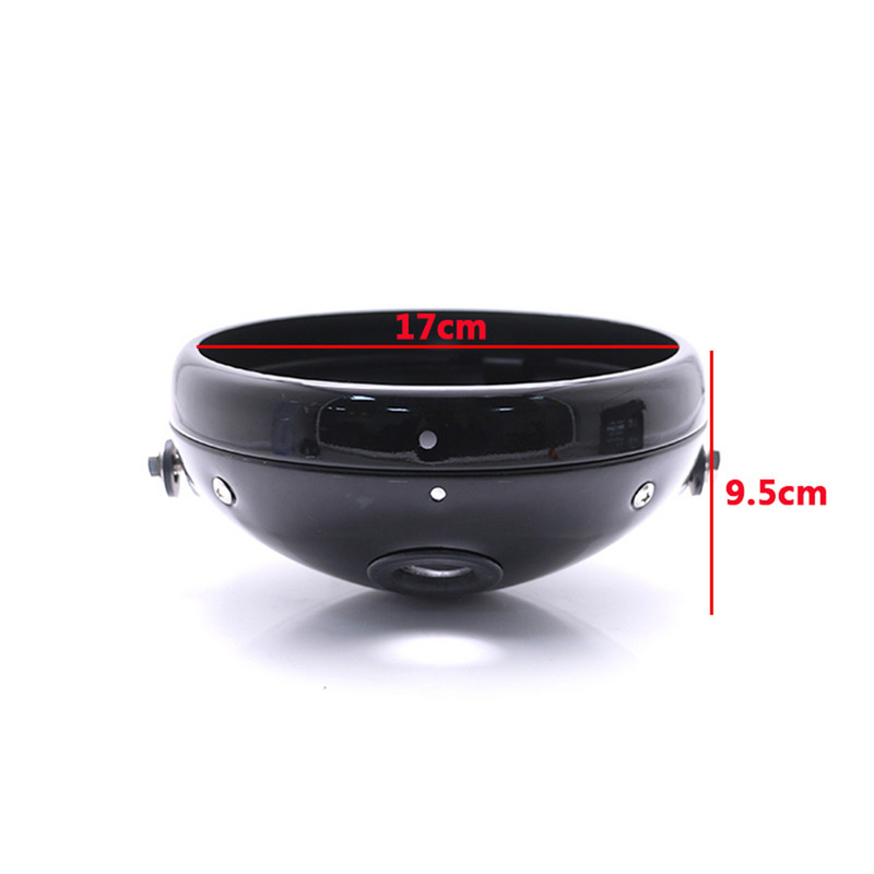 Мотоциклет 7 инча LED капак на корпуса на предния фар Външна обвивка на фара за Harley Cafe Racer Персонализирана 7-инчова купа за лампа Метална капачка за светлина