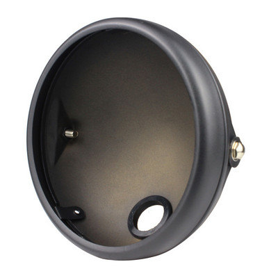 7" čierny okrúhly kryt pre montáž motocyklových LED svetlometov pre Harley Davidson pre 7" univerzálny kryt svetlometov