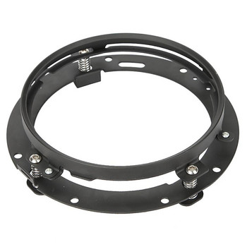 Хромирана монтажна скоба Облицовъчен пръстен за 7-инчови кръгли LED фарове Автомобилни аксесоари за мотоциклети
