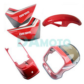 Predný blatník motocykla, kryt blatníka, kapotáž, bočné kryty, sukne, rýchlomer pre Suzuki GS125