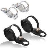 2db motorkerékpár irányjelző lámpa áthelyező konzol Villa bilincsek jelzőlámpa tartó Módosított univerzális rögzítő alkatrész fekete/króm