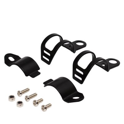 2db motorkerékpár irányjelző lámpa áthelyező konzol Villa bilincsek jelzőlámpa tartó Módosított univerzális rögzítő alkatrész fekete/króm