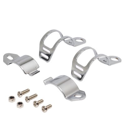 2db motorkerékpár irányjelző lámpa áthelyező konzol Villa bilincsek jelzőlámpa tartó Módosított univerzális rögzítő alkatrész fekete/króm