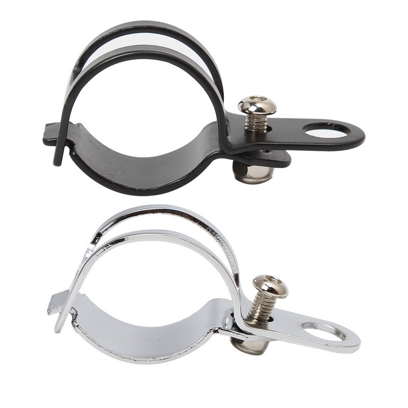 2db motorkerékpár irányjelző lámpa áthelyező konzol Villa bilincsek jelzőlámpa tartó Módosított univerzális rögzítő alkatrész fekete/króm