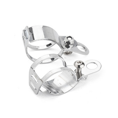 2-dielny univerzálny držiak smerových svetiel na motocykel, kovové svorky na premiestnenie vidlice, držiak lampy na prednú vidlicu motocykla