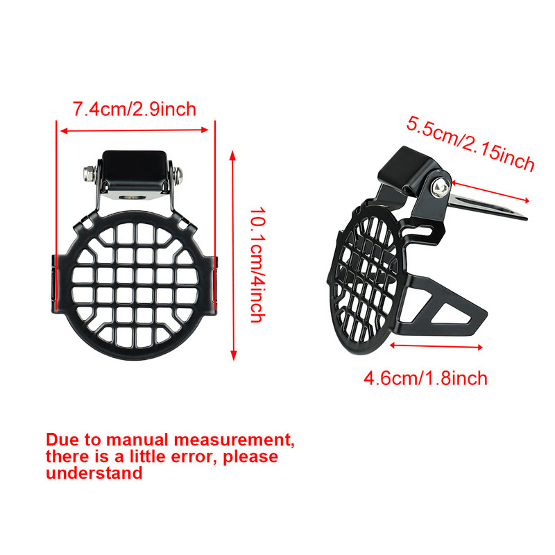 Kryt hmlového svetla pre motocyklové LED svetlá, ochranný rám svetla pre BMW R1200GS / Adv K1600 R1200GS R1100GS, kryt pomocného hmlového svetla LED