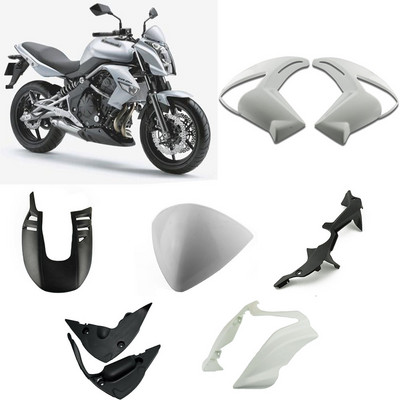 Värvimata mootorratta katted radiaatori kate jaoks Kawasaki er6n 2009 2010 2011 ER6N ER-6N sissepritsekatte kere täite trimm