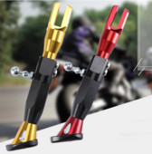 Állítható CNC fém motorkerékpár lábtámasztó elektromobil rúgás oldalsó állvány Tartós motorkerékpár lábtartó rúgás oldaltartó