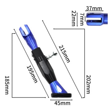 Регулируема CNC метална стойка за крака на мотоциклет Electrombile Странична стойка Издръжлива скоба за крака на мотоциклет Странична скоба