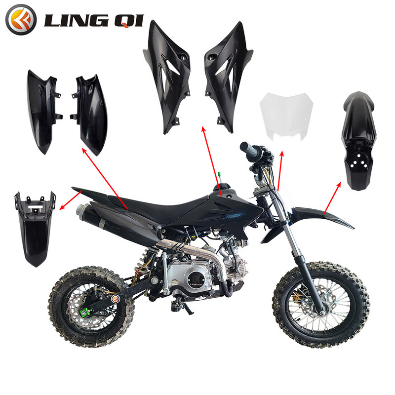 Seturi de caroserie din plastic modificate LING QI pentru motocicleta CRF50 XR50. Carcasă din plastic îmbunătățită pentru motocicletă CRF 50 Pit Dirt