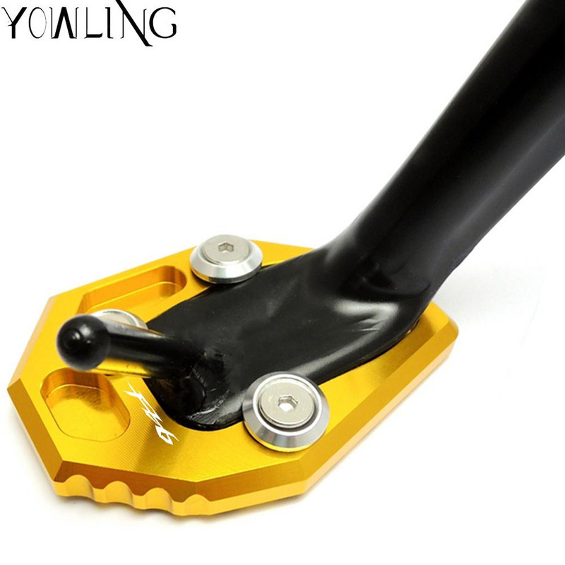 CNC zväčšovacia podložka bočného stojana pre Yamaha FZ6-S2 ABS 2004 2005 2006 2007 2008 2009 kryty na motorku