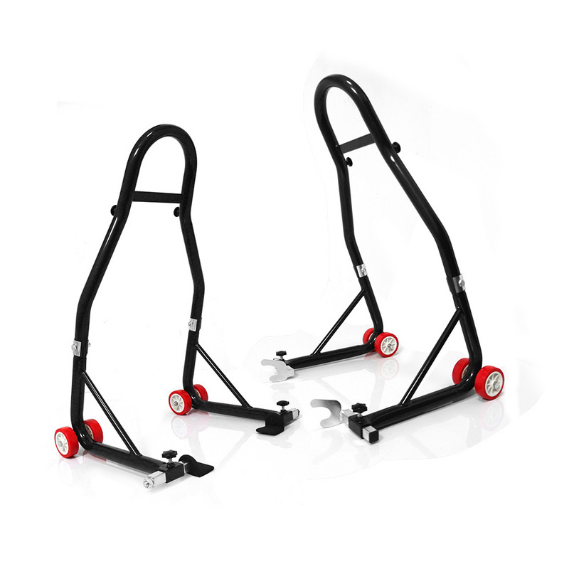 Kompletná sada stojana na motocykel, stojan na predné a zadné koleso, podpera kolesa, nástroj na opravu pneumatík, stojany na motocykle, zdvihák kyvnej vidlice