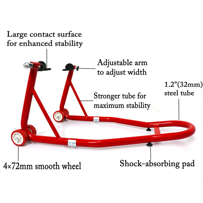 Kompletná sada stojana na motocykel, stojan na predné a zadné koleso, podpera kolesa, nástroj na opravu pneumatík, stojany na motocykle, zdvihák kyvnej vidlice