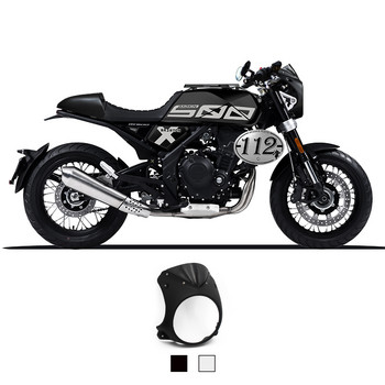 Προσαρμοσμένο για Brixton Crossfire 500 Motorcycle Round ABS Πλαστικό κάλυμμα προβολέων οθόνης Fairing παρμπρίζ