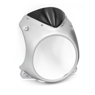 Prispôsobené pre motocykel Brixton Crossfire 500 okrúhly ABS plastový kryt svetlometov, kryt čelného skla