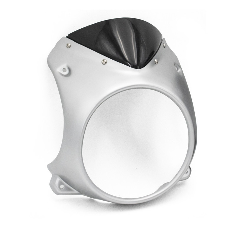 Prispôsobené pre motocykel Brixton Crossfire 500 okrúhly ABS plastový kryt svetlometov, kryt čelného skla