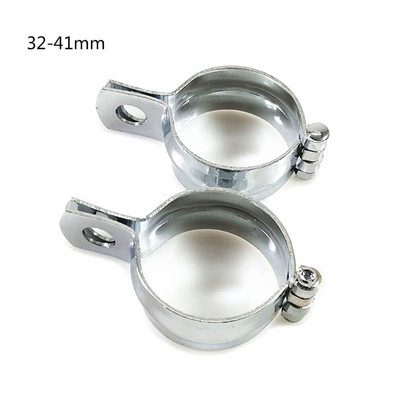 2tk kohtvalgusti kinnitusklambrid Stabiilsed valgusklambrihoidikud Vahetatavad mootorratta tulede osad - must / hõbedane