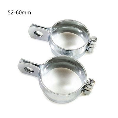 2tk kohtvalgusti kinnitusklambrid Stabiilsed valgusklambrihoidikud Vahetatavad mootorratta tulede osad - must / hõbedane