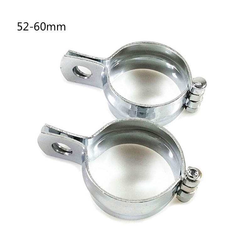 2tk kohtvalgusti kinnitusklambrid Stabiilsed valgusklambrihoidikud Vahetatavad mootorratta tulede osad - must / hõbedane